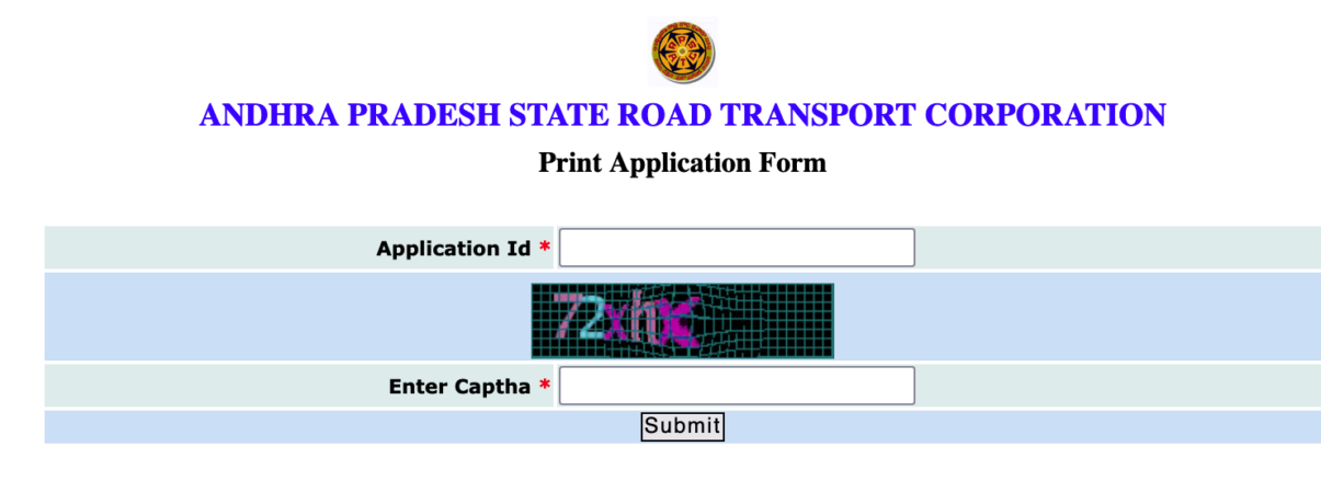 print apsrtc bus pass application